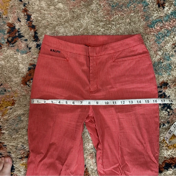 Vintage 90s Ralph Ralph Lauren gingham print red capri cropped pants women’s 0 - Picture 7 of 8